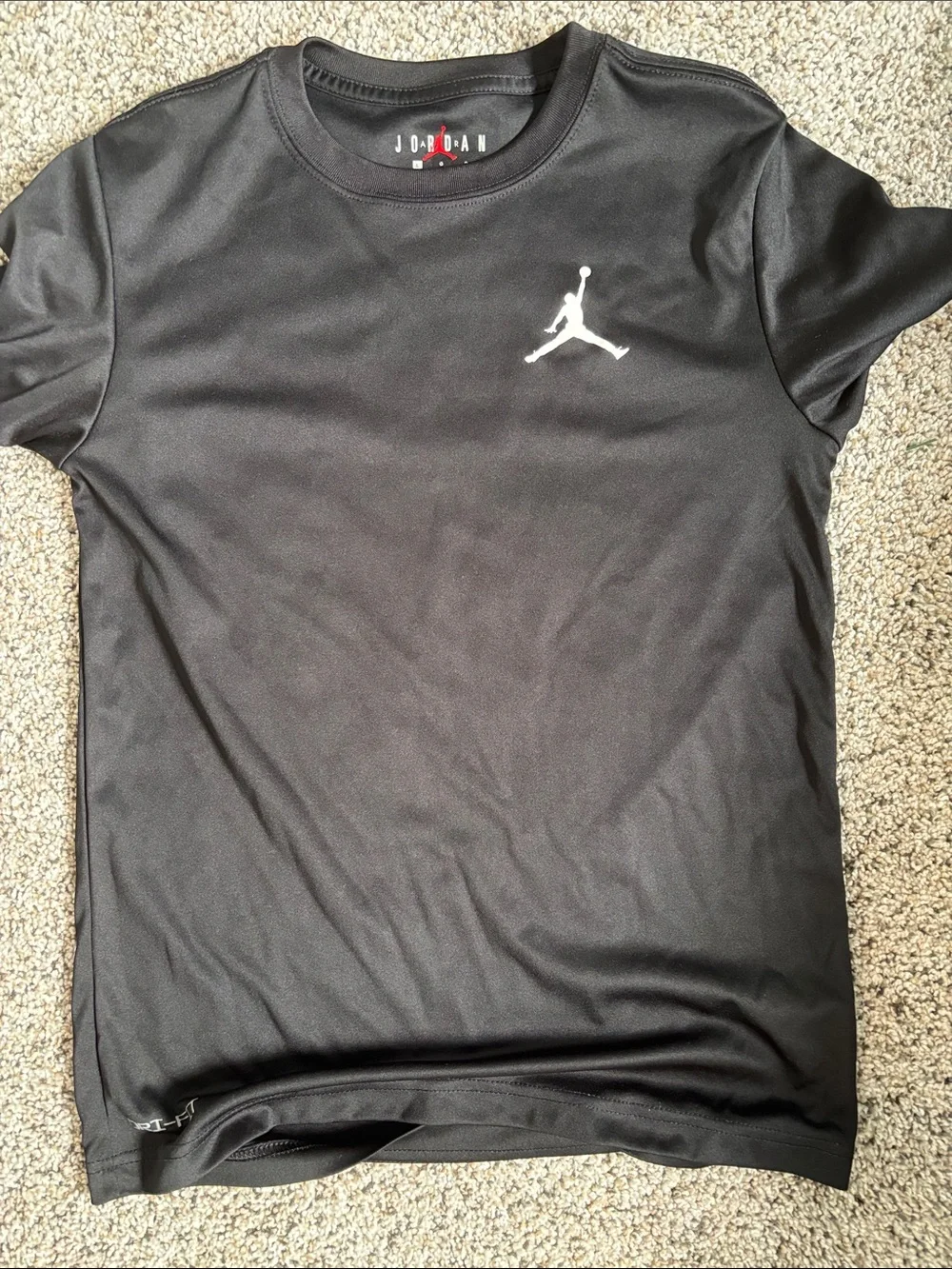 Jordan boys Black Crewneck Jumpman Performance Shirt